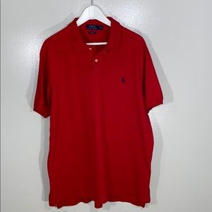 RALPH LAUREN Red/Blue Polo Shirt Sz XXL